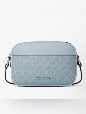 Michael Kors Jet Set Blue MK Logo Shoulder Bag NWT